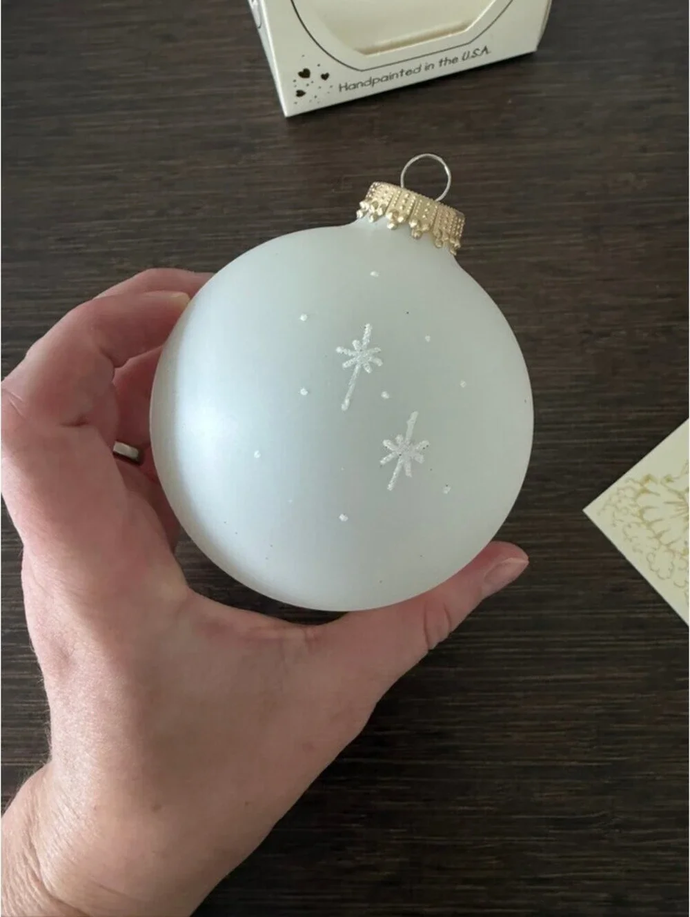 Teresa Thibault Hand-Painted Christmas Ornament